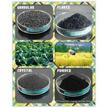 Organic Fertilier Black Powder 85%Min Water Soluble Potassium Humate From Leonardite